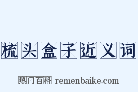 梳头盒子近义词是什么意思的图片